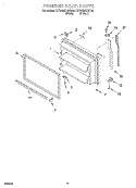 FREEZER DOOR, OPTIONAL Diagram and Parts List for KTRW22KHBT00  KitchenAid Refrigerator