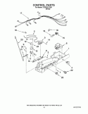 CONTROL PARTS Diagram and Parts List for CS25CFXTQ01  Crosley Refrigerator