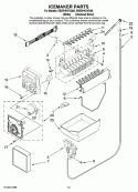 ICEMAKER PARTS, OPTIONAL PARTS Diagram and Parts List for EB2SHKXVD00  Whirlpool Refrigerator