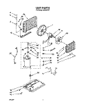 Part Location Diagram of 4387303 Whirlpool Motor, Fan