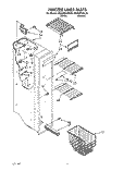 FREEZER LINER Diagram and Parts List for RS25AWXAW00  Roper Refrigerator