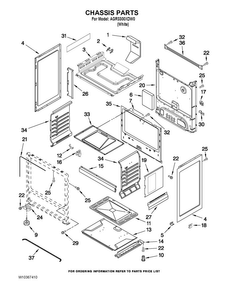 Chassis Parts Diagram and Parts List for AGR3300XDW0  Estate Range