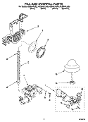 FILL AND OVERFILL PARTS Diagram and Parts List for KUDI01FLSS6  KitchenAid Dishwasher