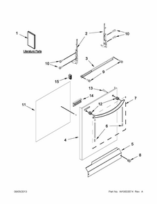 Part Location Diagram of W10605181 Whirlpool Energy guide