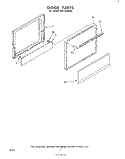 DOOR Diagram and Parts List for RJE3000W0  Whirlpool Range