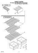 SHELF, OPTIONAL Diagram and Parts List for RT14DKXKQ00  Roper Refrigerator