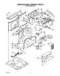 AIRFLOW AND CONTROL Diagram and Parts List for ACQ214XY1  Whirlpool Air Conditioner