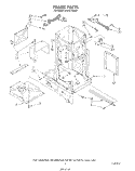 FRAME Diagram and Parts List for 4KUCC150S0  KitchenAid Trash Compactor