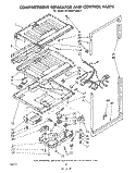 COMPARTMENT SEPARATOR AND CONTROL Diagram and Parts List for ET18MK1LWR1  Whirlpool Refrigerator