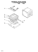 INTERNAL OVEN Diagram and Parts List for KEBC276KBL0  KitchenAid Wall Oven