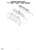 Part Location Diagram of WP8302737 Whirlpool Touchpad - Black