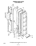 Part Location Diagram of 1101416 Whirlpool Interior Panel (For Platinum Model Only)