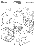 OVEN PARTS Diagram and Parts List for GBS277PRS02  Whirlpool Wall Oven