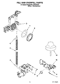 FILL AND OVERFILL PARTS Diagram and Parts List for IUD8000RS7  Whirlpool Dishwasher