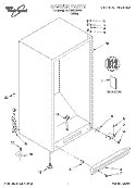 CABINET, LIT/OPTIONAL Diagram and Parts List for EV170NXGW00  Whirlpool Freezer