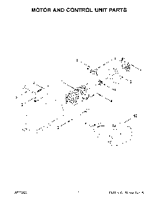 Motor And Control Unit Parts Diagram and Parts List for KSM150PSDR5  KitchenAid Mixer