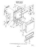 DOOR Diagram and Parts List for DU7200XS2  Whirlpool Dishwasher