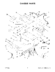 Chassis Parts Diagram and Parts List for KFGC558JYP05  KitchenAid Range