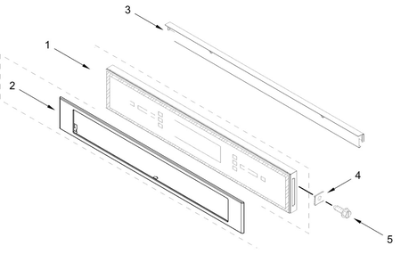 Control Panel Parts Diagram and Parts List for JOEMC130RL00  Whirlpool Microwave