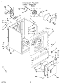 SECTION Diagram and Parts List for GCE2900XSW4  Whirlpool Dryer
