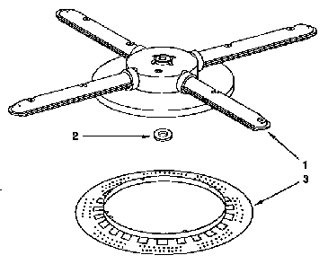 Lower Washarm And Strainer Parts Diagram and Parts List for KUDI23BWH0  KitchenAid Dishwasher
