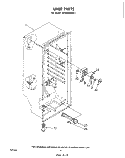 LINER Diagram and Parts List for EV150CXKW1  Whirlpool Freezer