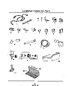 Icemaker Installation Diagram and Parts List for 8619*0A  Roper Refrigerator