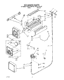 ICEMAKER Diagram and Parts List for KSRC22DAAL00  KitchenAid Refrigerator