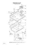 COOK TOP Diagram and Parts List for RE963PXPT2  Whirlpool Range