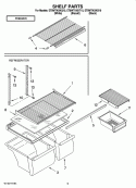 SHELF PARTS, OPTIONAL PARTS Diagram and Parts List for ET8WTKXKT10  Whirlpool Refrigerator