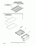 SHELF PARTS Diagram and Parts List for NWT2002D00  Whirlpool Refrigerator