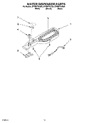 WATER DISPENSER Diagram and Parts List for GT9SHTXLB00  Whirlpool Refrigerator