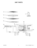 UNIT PARTS Diagram and Parts List for KCO223CU1  KitchenAid Toaster Oven