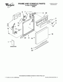 FRAME AND CONSOLE PARTS Diagram and Parts List for DU400SWWW1  Whirlpool Dishwasher