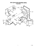 AIRFLOW AND CONTROL Diagram and Parts List for D40A1  Whirlpool Dehumidifier