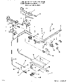 Burner Diagram and Parts List for 1745*0A  Roper Range