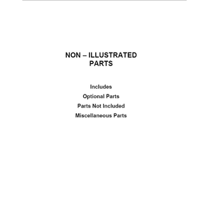 Optional Parts (Not Included) Diagram and Parts List for WFG320M0MS0  Whirlpool Range