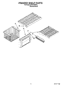FREEZER SHELF PARTS Diagram and Parts List for KSSP36QTS02  KitchenAid Refrigerator