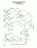 FREEZER LINER PARTS Diagram and Parts List for GX5FHTXVY03  Whirlpool Refrigerator