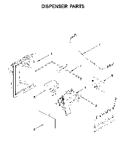 Dispenser parts Diagram and Parts List for 10651115711  Kenmore Refrigerator