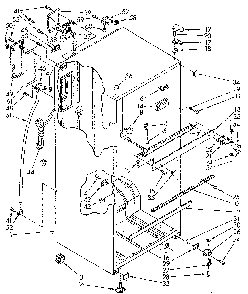 Cabinet Diagram and Parts List for ET18JKYSG01  Whirlpool Refrigerator