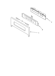 Control Panel Parts Diagram and Parts List for KEHC309JBL5  KitchenAid Microwave Oven Combo