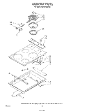 COOK TOP Diagram and Parts List for KEDS100SCB1  KitchenAid Range