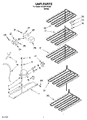 UNIT Diagram and Parts List for EV200FXKQ04  Whirlpool Freezer