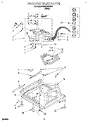 MACHINE BASE Diagram and Parts List for KAWE770BWH1  KitchenAid Washer