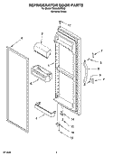 REFRIGERATOR DOOR PARTS Diagram and Parts List for TS25AGXRD02  Estate Refrigerator