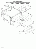 DRAWER PARTS Diagram and Parts List for KERS807SBB02  KitchenAid Range
