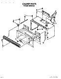CABINET Diagram and Parts List for MH6701XX0  Whirlpool Microwave