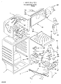 LINER Diagram and Parts List for RT18HDXDW04  Roper Refrigerator