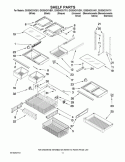SHELF PARTS Diagram and Parts List for GX5SHDXVA01  Whirlpool Refrigerator